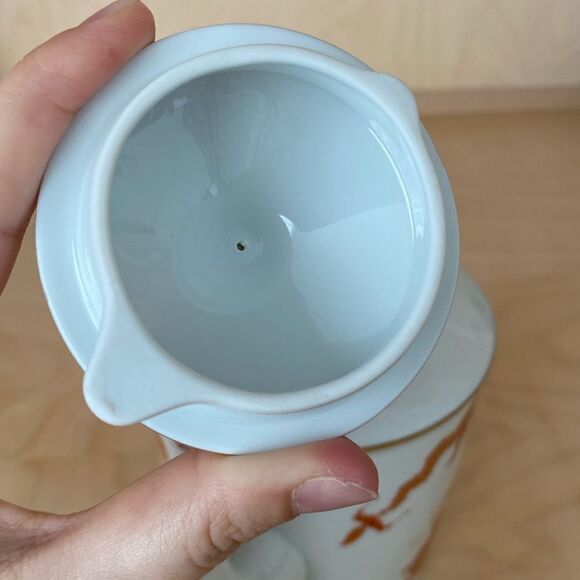 VINTAGE RAYNAUD CERALENE LIMOGES FRANCE 'DRAGON RED' TEAPOT - Picture 6 of 10